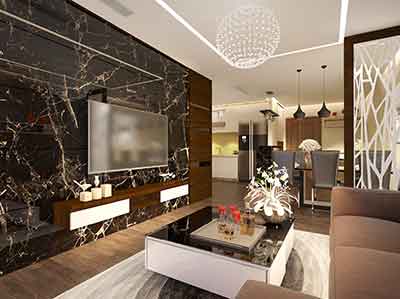 Thiết kế nội thất chung cư phong cách Hiện đại (CĐT: Chị Bình - ParkHill) NT1609