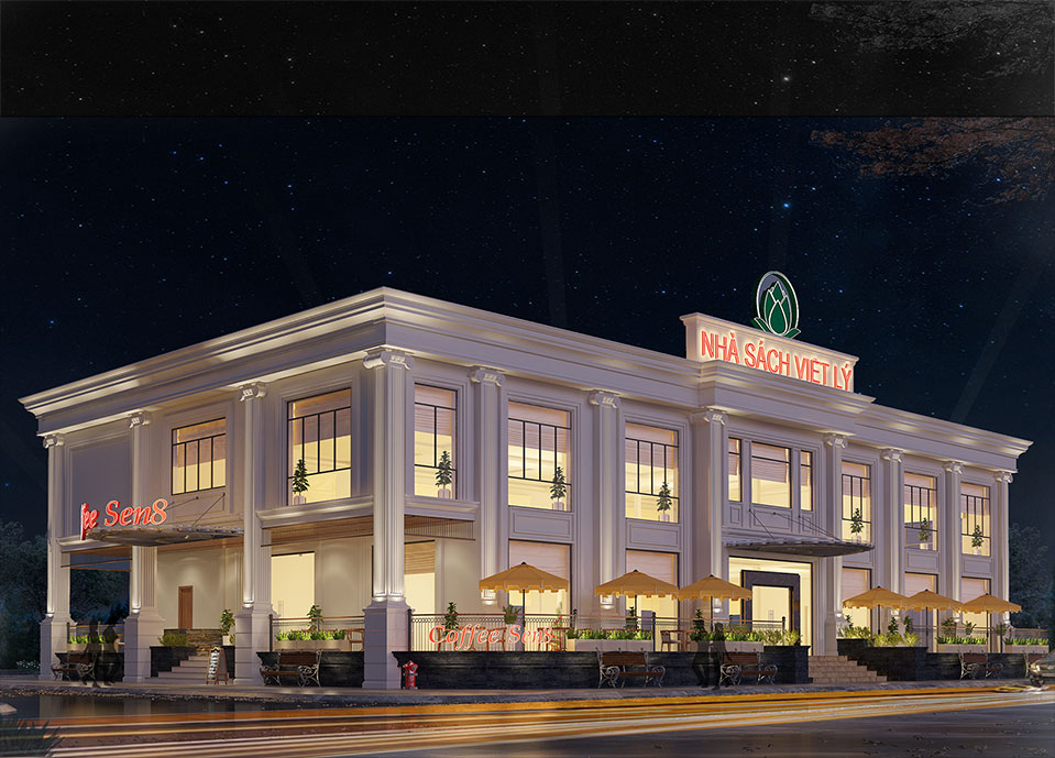 Thiết kế Nhà sách Việt Lý-TT Bút Sơn-Hoằng Hóa-Thanh Hóa - HS1606